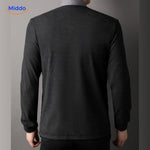 chemise 2-en-1 à rayures avec superposition t-shirt intégré, effet layering