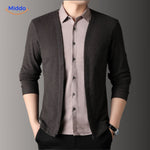 chemise slim fit 2-en-1 en coloris vert, look élégant et tendance pour homme