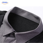 chemise slim fit 2-en-1 pour homme, coupe moderne pour un port confortable toute la journée