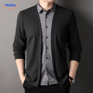 chemise slim fit 2-en-1 pour homme, coupe classique revisitée avec style contemporain