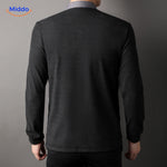 vue arrière de la chemise slim fit 2-en-1, coupe épurée et ajustée pour homme