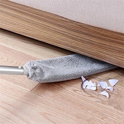chiffon extensible télescopique nettoyant sous le lit sans déplacer les meubles