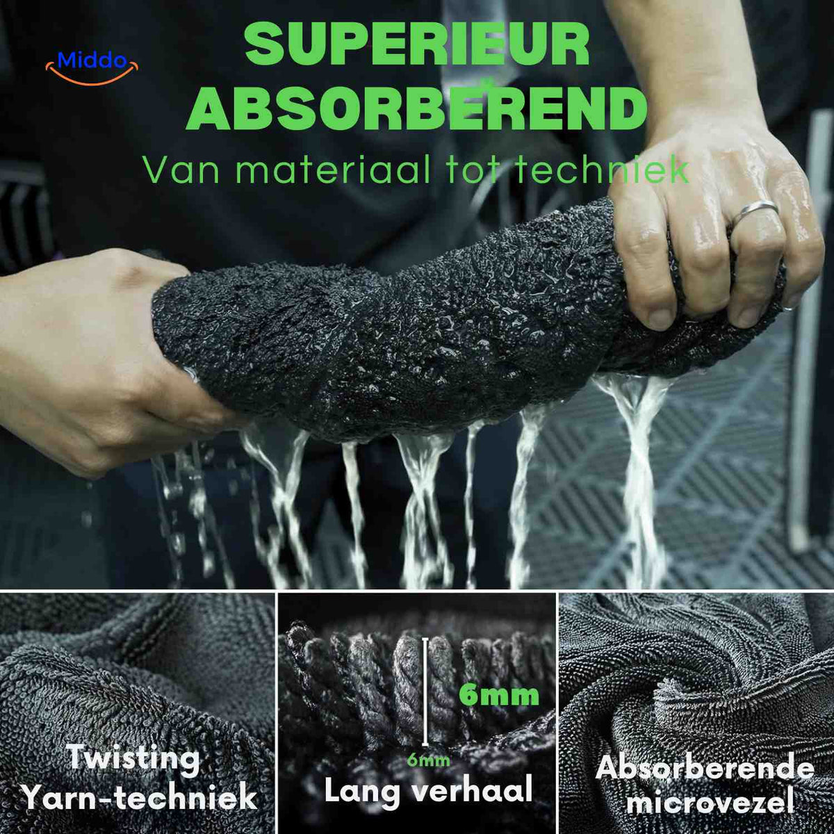 chiffon microfibre à séchage rapide pour nettoyage automobile sans rayures