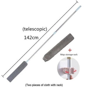 chiffon télescopique extensible jusqu'à 142 cm avec tous ses accessoires