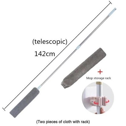 chiffon télescopique extensible jusqu'à 142 cm avec tous ses accessoires