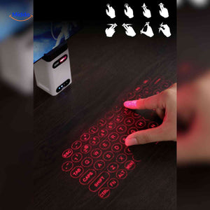 clavier laser avec fonctions tactiles multiples et instructions visuelles