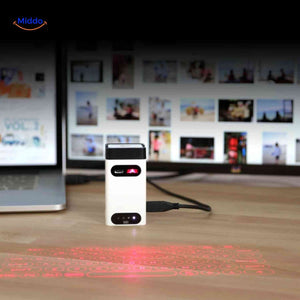 clavier laser sans fil compact avec connexion usb
