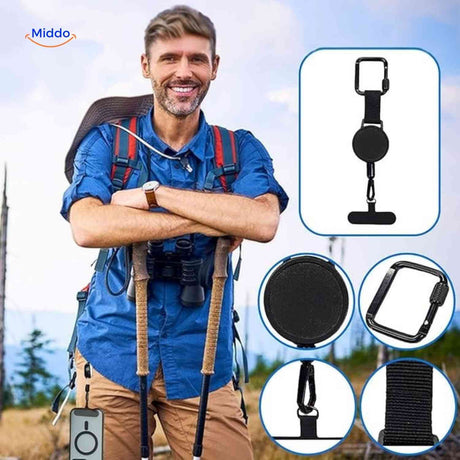clip téléphone pour la randonnée, maintien sécurisé du smartphone en extérieur