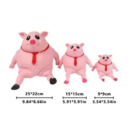 coffret cadeau cochon squish anti-stress, idee cadeau rigolo pour enfants et adultes