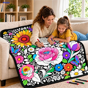 Couverture à colorier ColorFlow - Splendeur florale