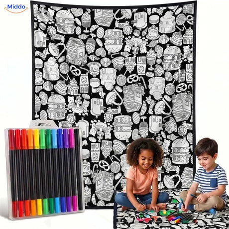 Couverture à colorier ColorFlow - Bonbons et pâtisseries