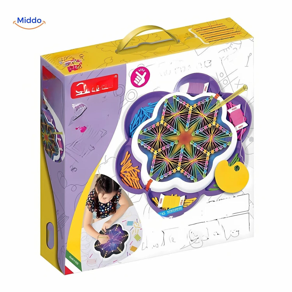 constructeur de puzzle en fil créatif et amusant, idéal pour l'éveil éducatif des enfants
