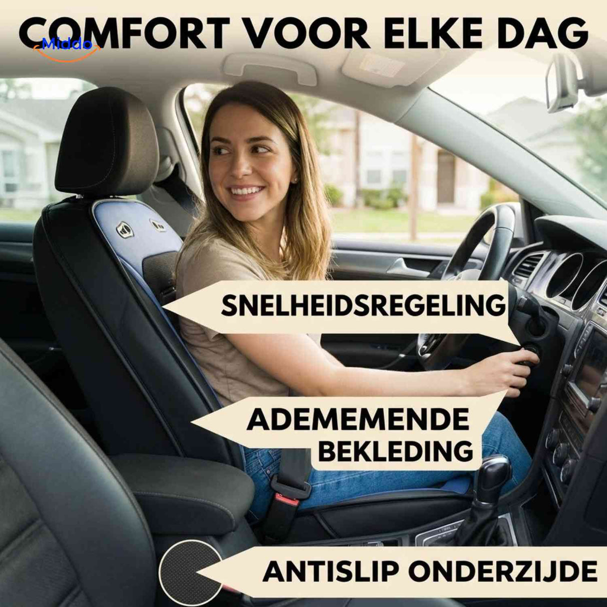 Coussin de siège auto ventilé CoolRide 12 V et 24 V, vue produit 5