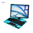 coque iPad légère bleue avec clavier intégré, design fin et portable