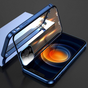coque iphone compatible charge sans fil, coloris bleu