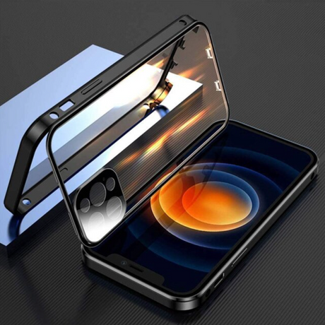 coque iphone compatible charge sans fil, coloris noir