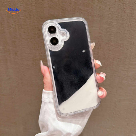 coque téléphone sable liquide dégradé noir et blanc élégant