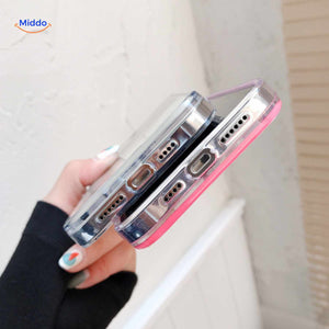 coque téléphone sable liquide vue de côté avec accès aux boutons et ports