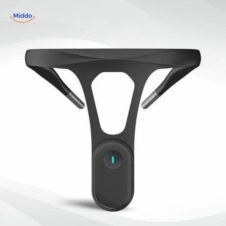 correcteur de posture pour le cou, vue de face de la forme du collier intelligent