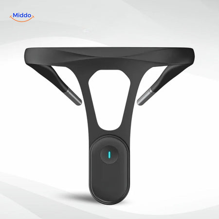 correcteur de posture pour le cou, vue de face de la forme du collier intelligent