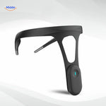 correcteur de posture vu de côté, forme ergonomique du collier discret
