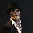 costume squelette pour halloween avec veste et chapeau, look réaliste effrayant
