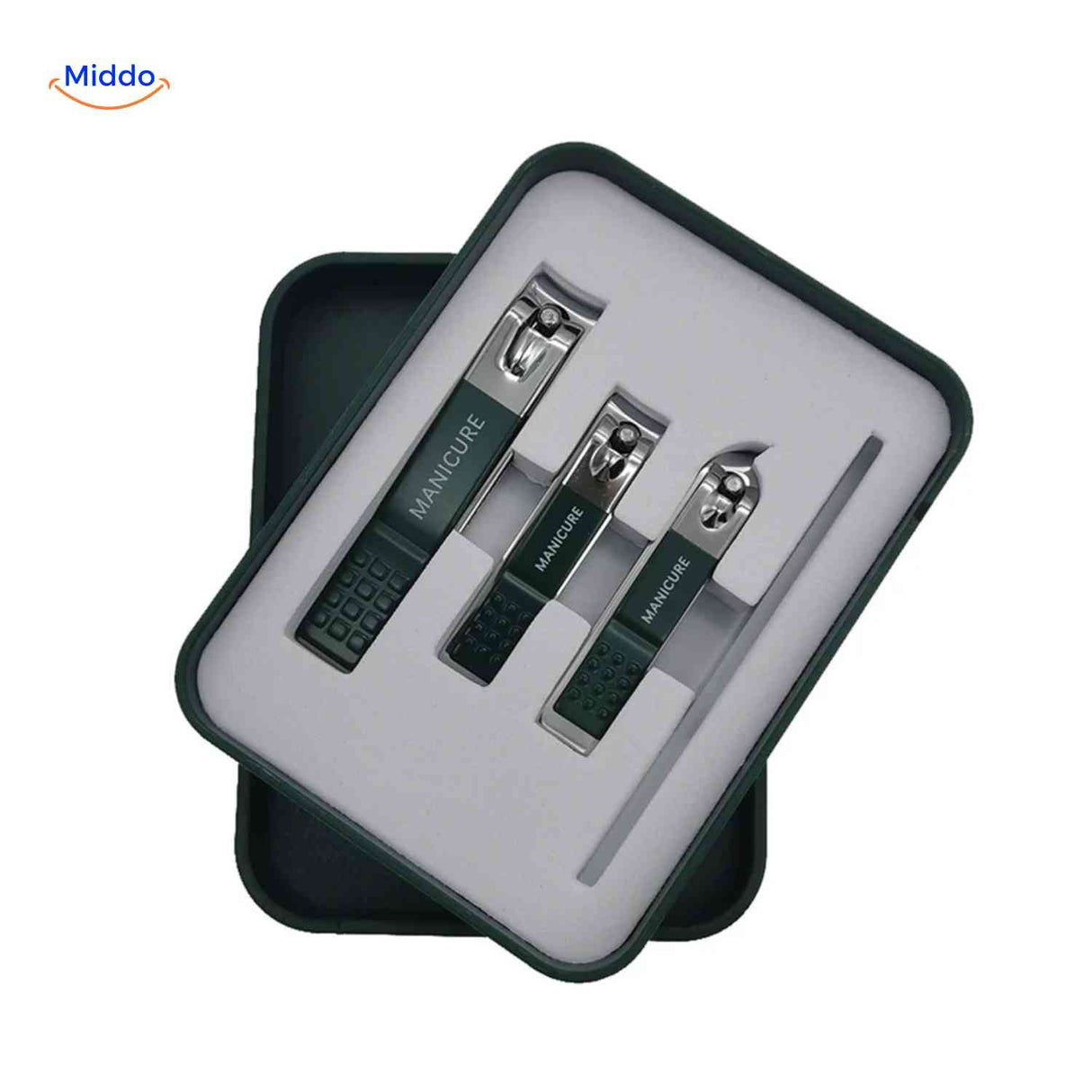 coupe-ongles disponibles en trois tailles avec lime à ongles métallique incluse