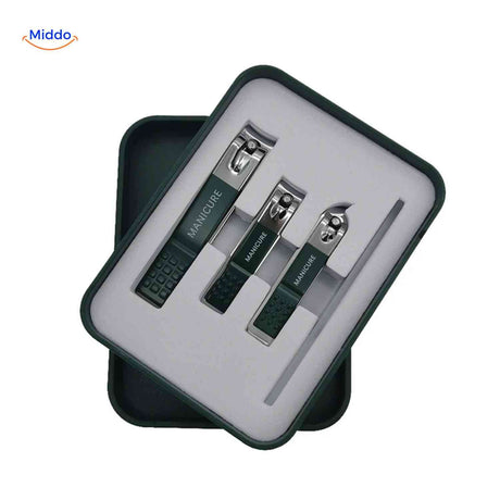 coupe-ongles disponibles en trois tailles avec lime à ongles métallique incluse