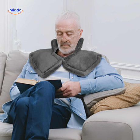 coussin chauffant conçu pour les seniors, idéal pour une détente et une relaxation musculaire