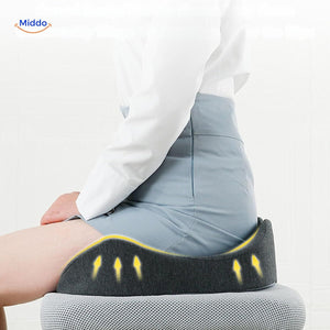 coussin ergonomique en mousse mémoire pour le soutien du dos sur chaise de bureau