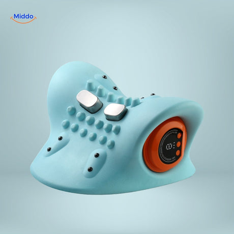 coussin de massage cervical intelligent avec écran LED et affichage numérique des réglages