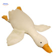 coussin peluche oie blanche géante en grande taille, idéale pour câliner et décorer