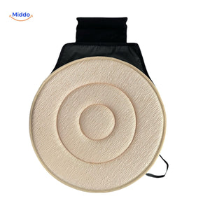 coussin de siège auto rotatif beige pour un confort wellness optimal