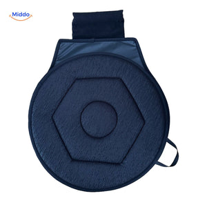 coussin de siège auto rotatif bleu pour le bien-être lors de longs trajets