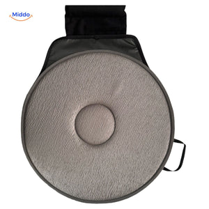 coussin de siège auto rotatif gris offrant un soutien optimal pour la santé