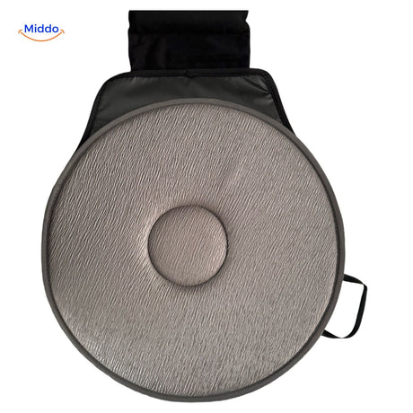 coussin de siège auto rotatif gris offrant un soutien optimal pour la santé