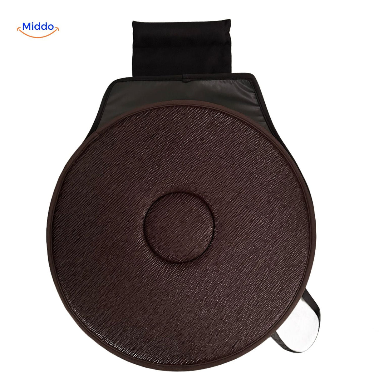 coussin de siège auto rotatif marron wellness pour les longues journées de route