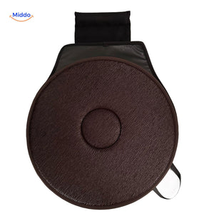 coussin de siège auto rotatif marron wellness pour les longues journées de route