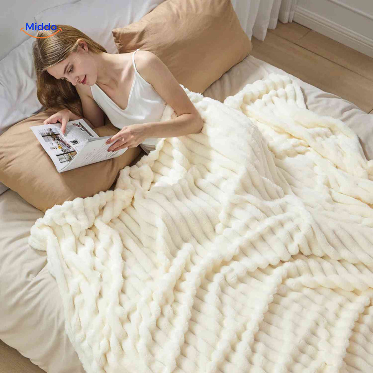 couverture polaire en peluche luxe ultra-douce, idéale pour les siestes et les soirées cosy