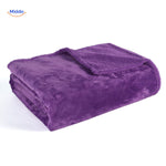 couverture velours imperméable pour animaux en coloris mauve, confort et protection réunis
