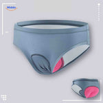 culotte de cyclisme femme coloris gris avec coussin gel pour protéger les hanches