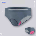 culotte de cyclisme femme coloris gris foncé avec coussin gel et tissu respirant