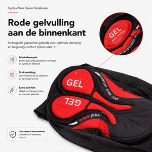 Cuissard cycliste homme Cyclira Men avec rembourrage 3D, rouge, nettoyage de vélo, vue 9