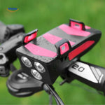 cyclomax fietsgadget telefoonhouder powerbank licht claxon met smartphone www.middo.nl