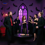 décoration murale halloween chauves-souris 3d avec lumière led, idéal pour une ambiance sinistre
