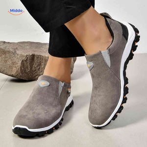 Chaussures homme Stridex à enfiler en suède, gris, vue 5