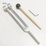diapason de guérison argenté à tête ronde de 24,5 cm pour une sonothérapie complète