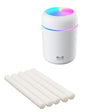 diffuseur d'humidité magic air coloris blanc livré avec cotons de rechange, disponible aussi en rose et gris