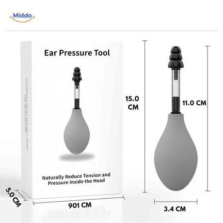 dimensions et spécifications techniques de l'appareil de soulagement auriculaire portable