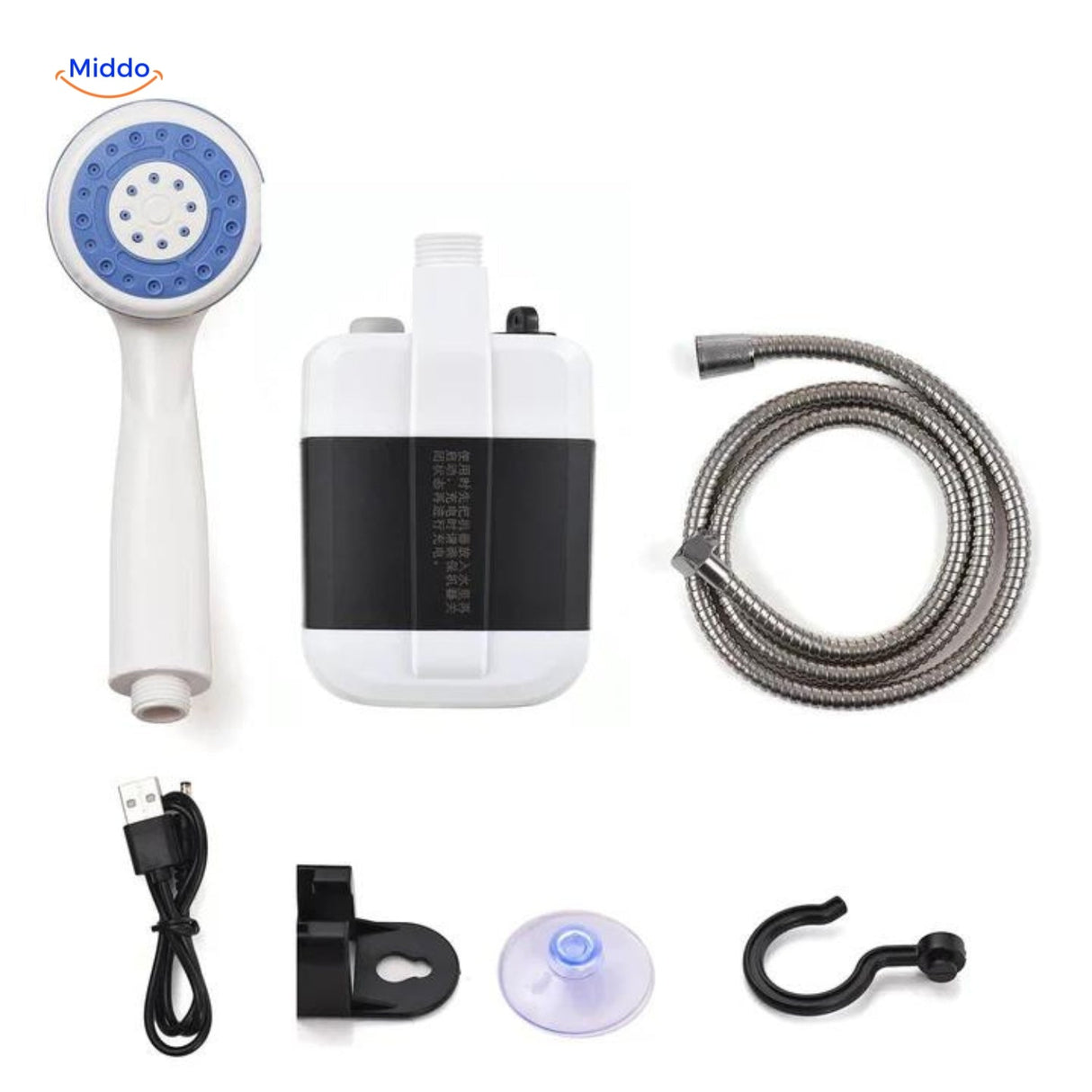 douche portable rechargeable compatible eau chaude pour une utilisation confortable